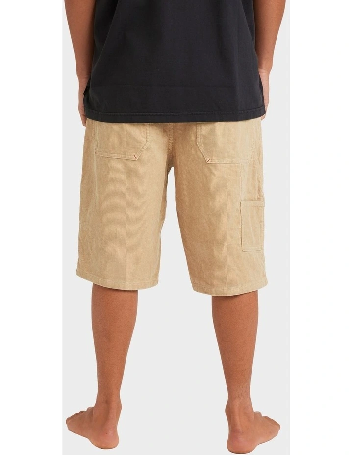 Smoko Corduroy Shorts in Desert image 2