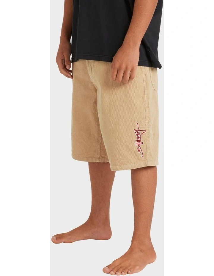 Smoko Corduroy Shorts in Desert image 3