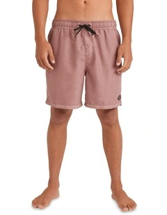 All Day Overdye Layback Boardshorts In Dusty Rose