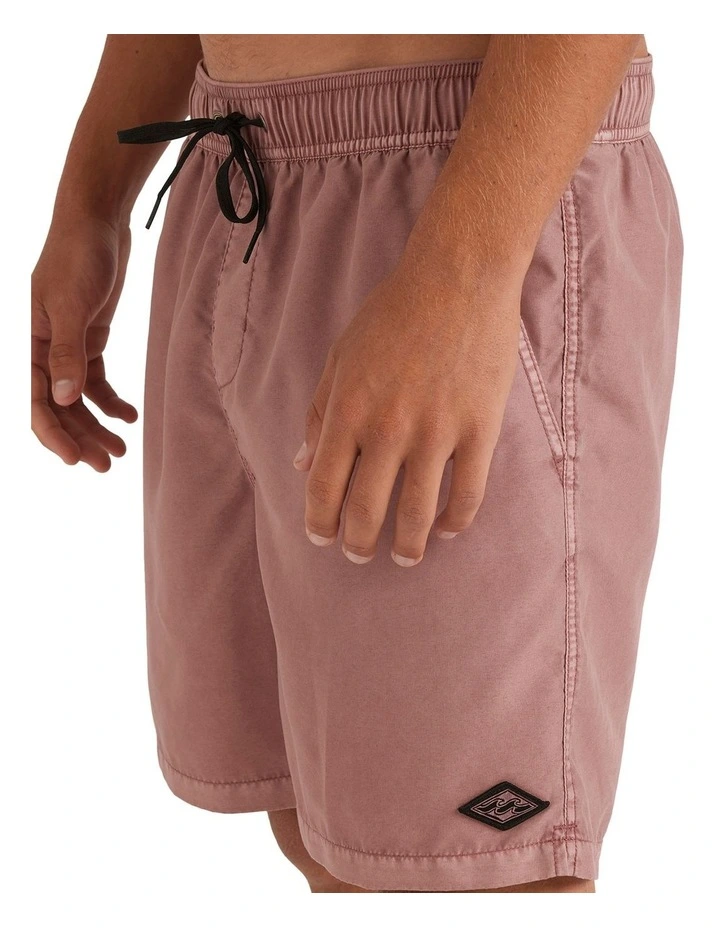 All Day Overdye Layback Boardshorts In Dusty Rose image 4