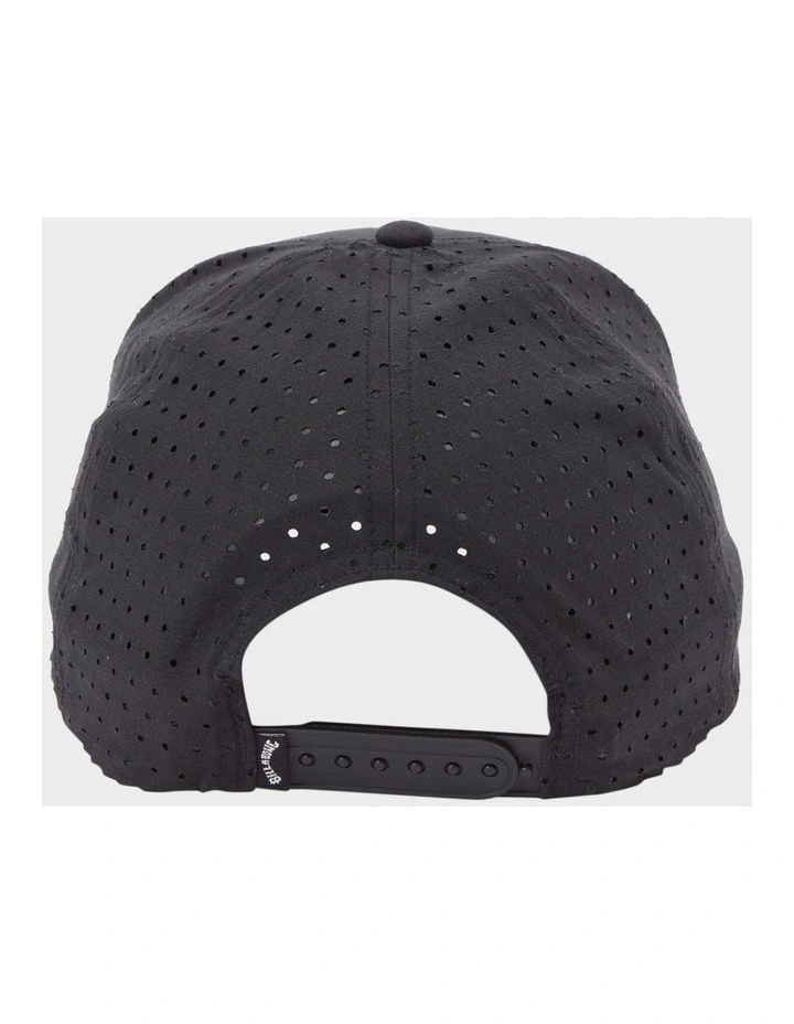 Crossfire Snapback Cap in Black image 2