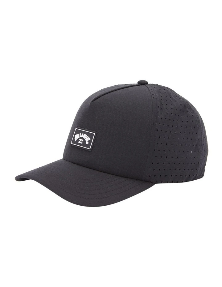 Crossfire Snapback Cap in Black image 3