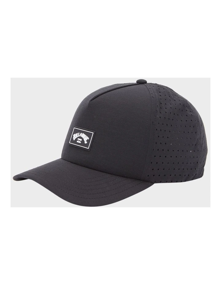 Crossfire Snapback Cap in Black image 3