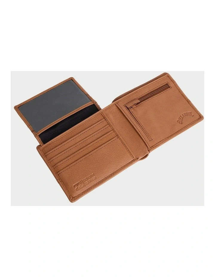 Dimension 2 In 1 Leather Wallet in Tan image 4