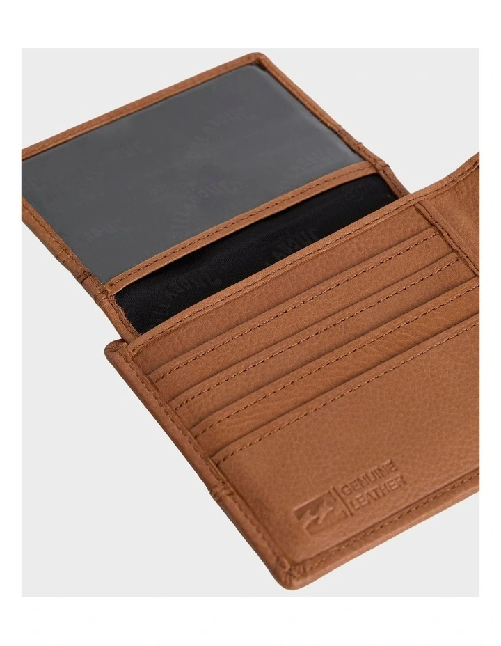 Dimension 2 In 1 Leather Wallet in Tan image 5