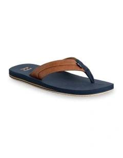 All Day Impact Thongs In Navy Tan