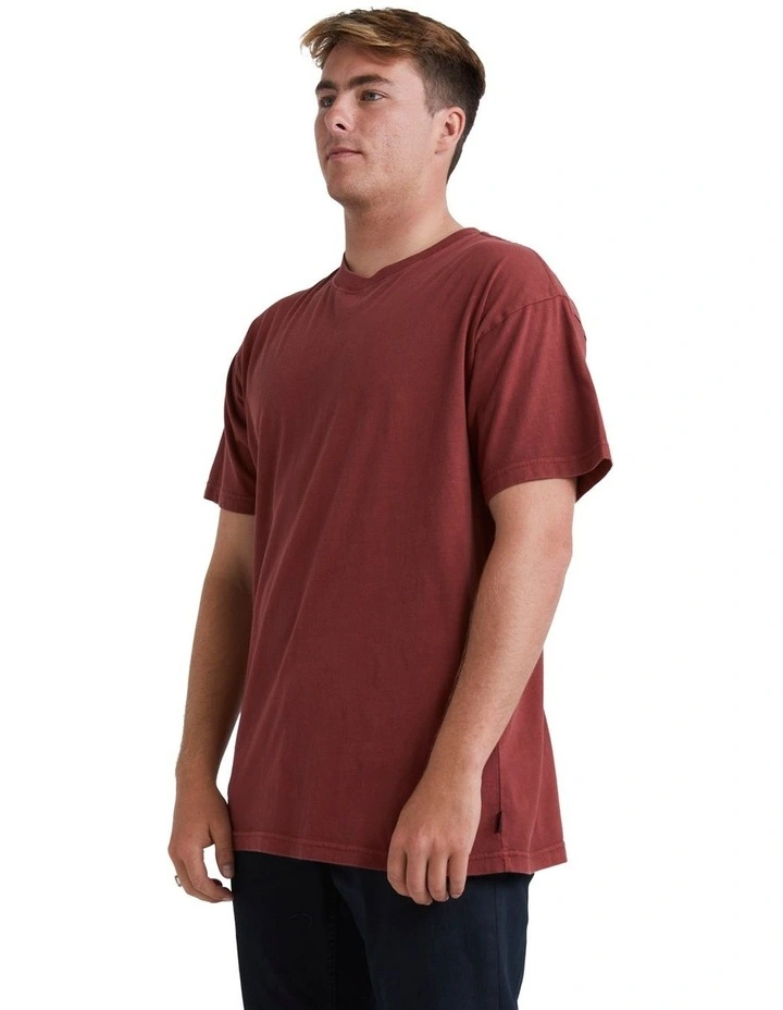 Premium Wave Wash T-Shirt In Brick image 3