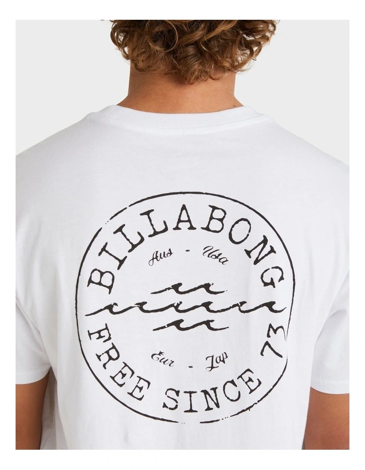 Big Wave Daz T-Shirt In White image 4