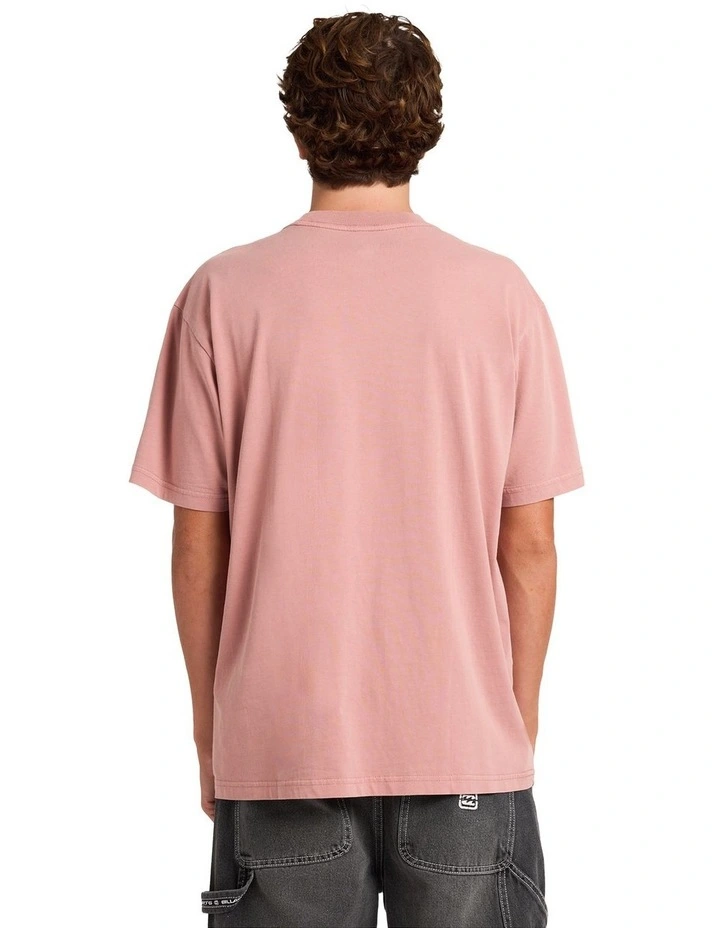 Premium Wave Wash T-Shirt In Dusty Rose image 2
