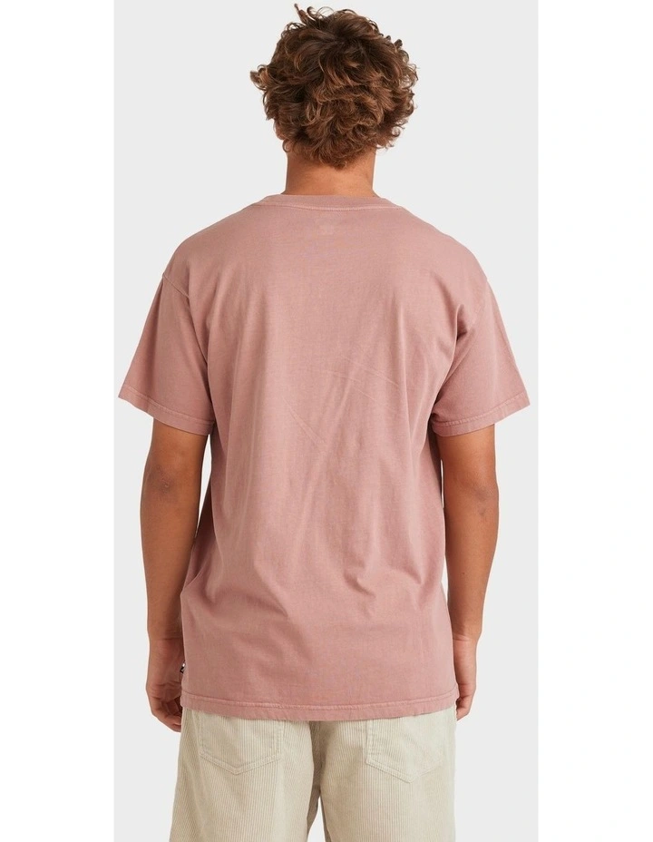 Premium Wave Wash T-Shirt In Dusty Rose image 2