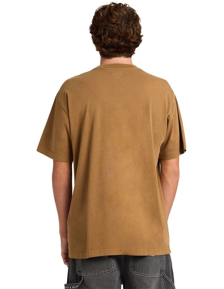 Premium Wave Wash T-shirt In Tobacco image 2