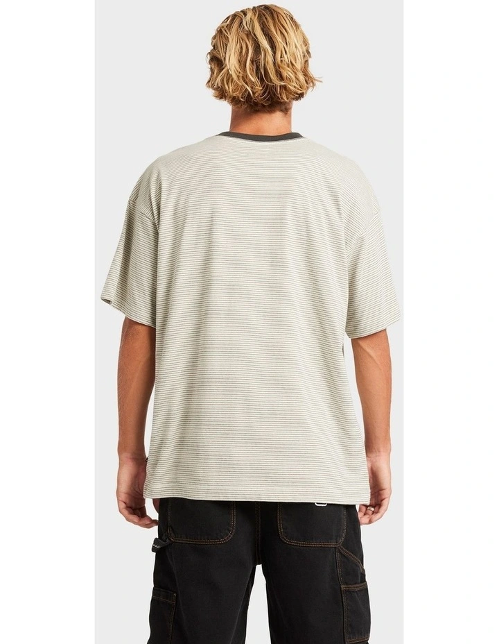 Absence Stripe T-Shirt In Red image 2