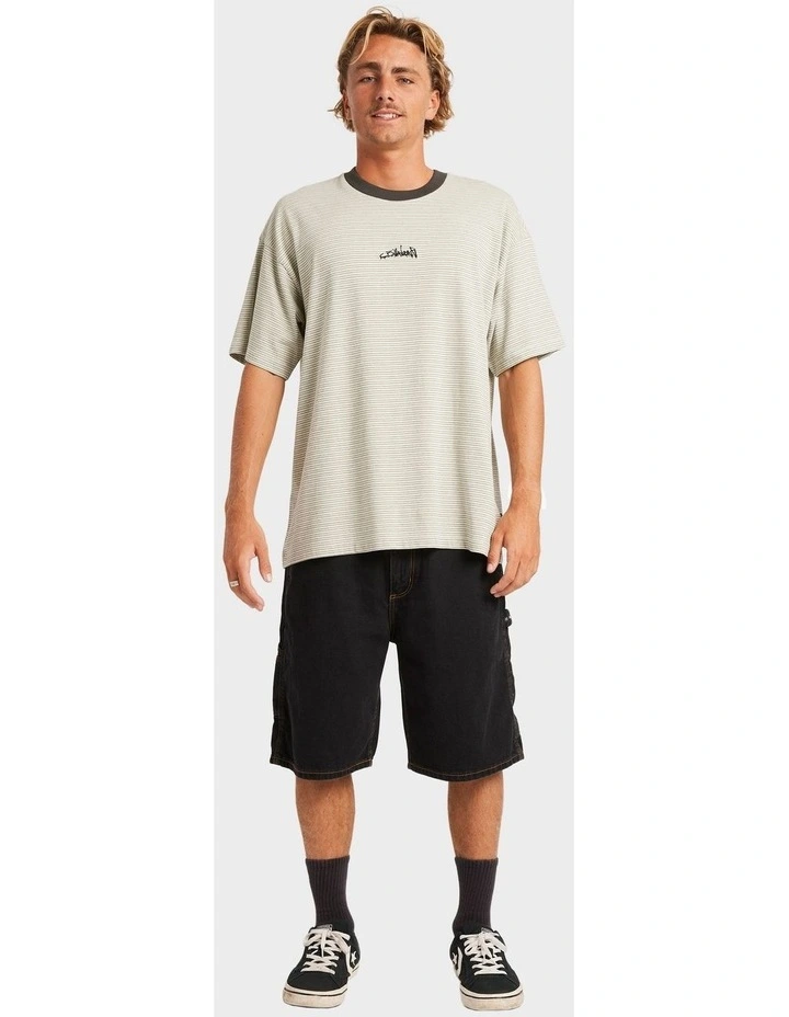 Absence Stripe T-Shirt In Red image 4