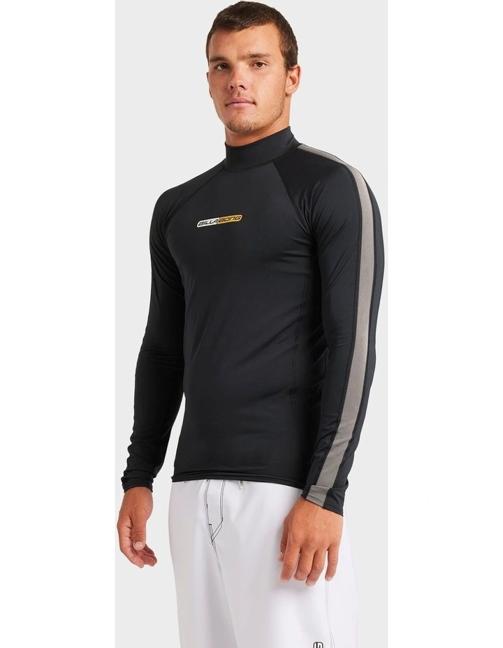 Spec 73 Long Sleeve Rash Vest In Black image 3