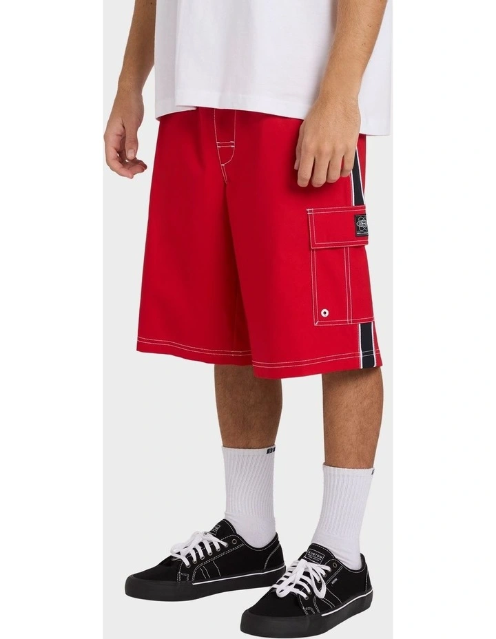 Thrown On 3.0 Boardshorts 22" in Red image 3