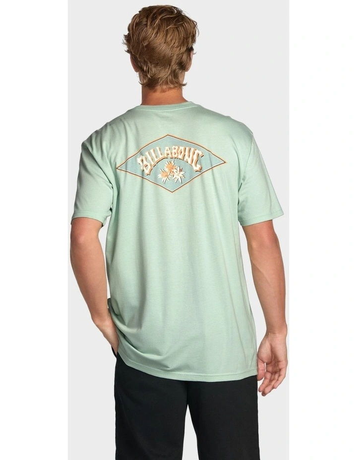 Diamond Arch T-Shirt In Blue image 2