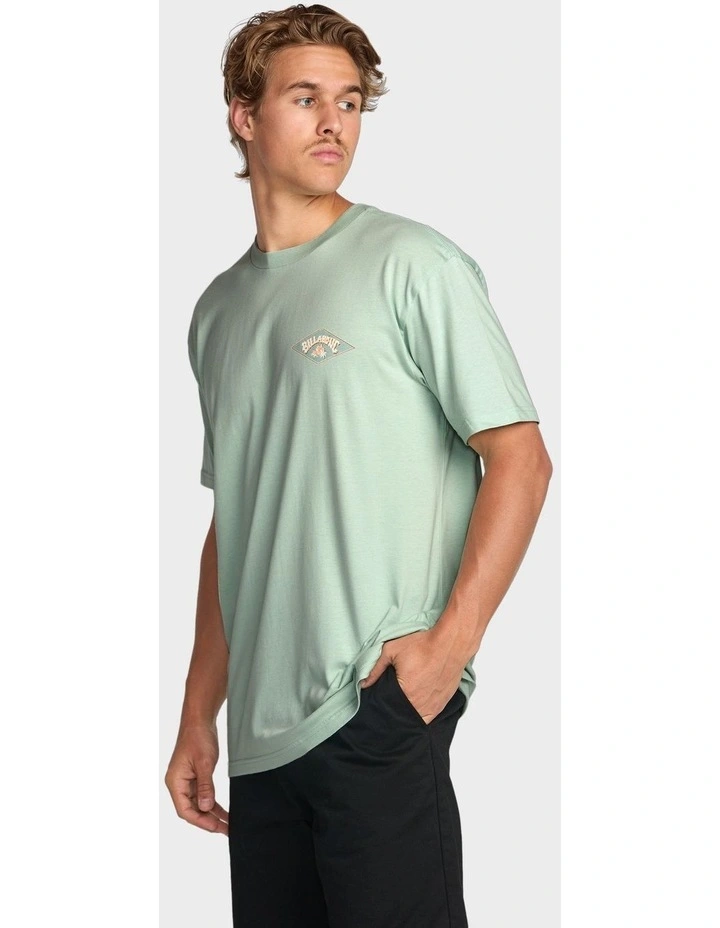 Diamond Arch T-Shirt In Blue image 3