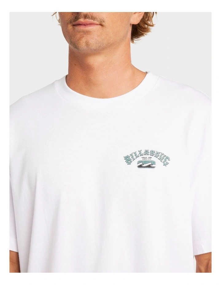 Heritage Arch T-shirt in White image 4