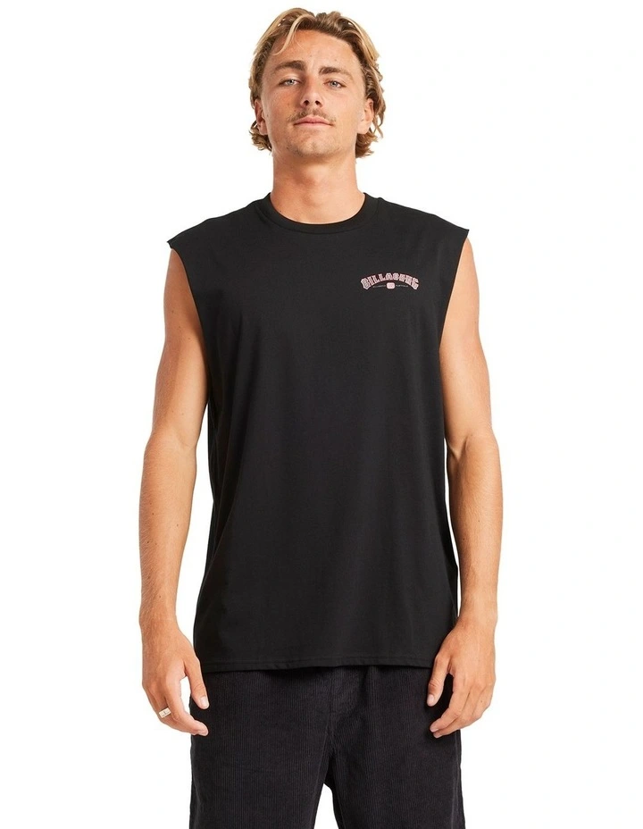 Chrome Arch Muscle Tank in Black image 1