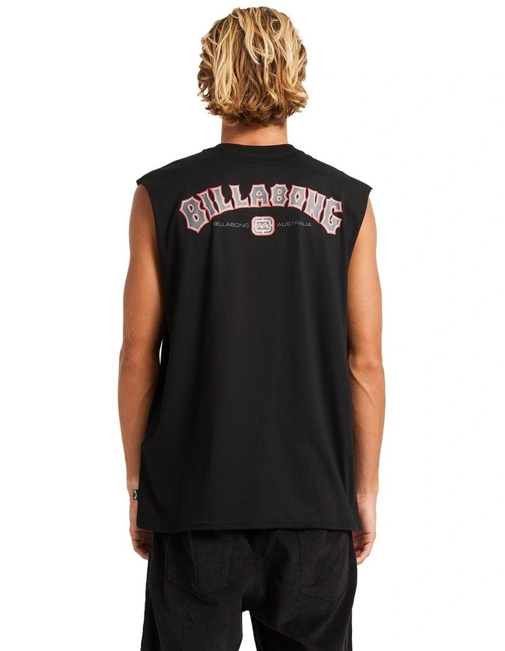 Chrome Arch Muscle Tank in Black image 2