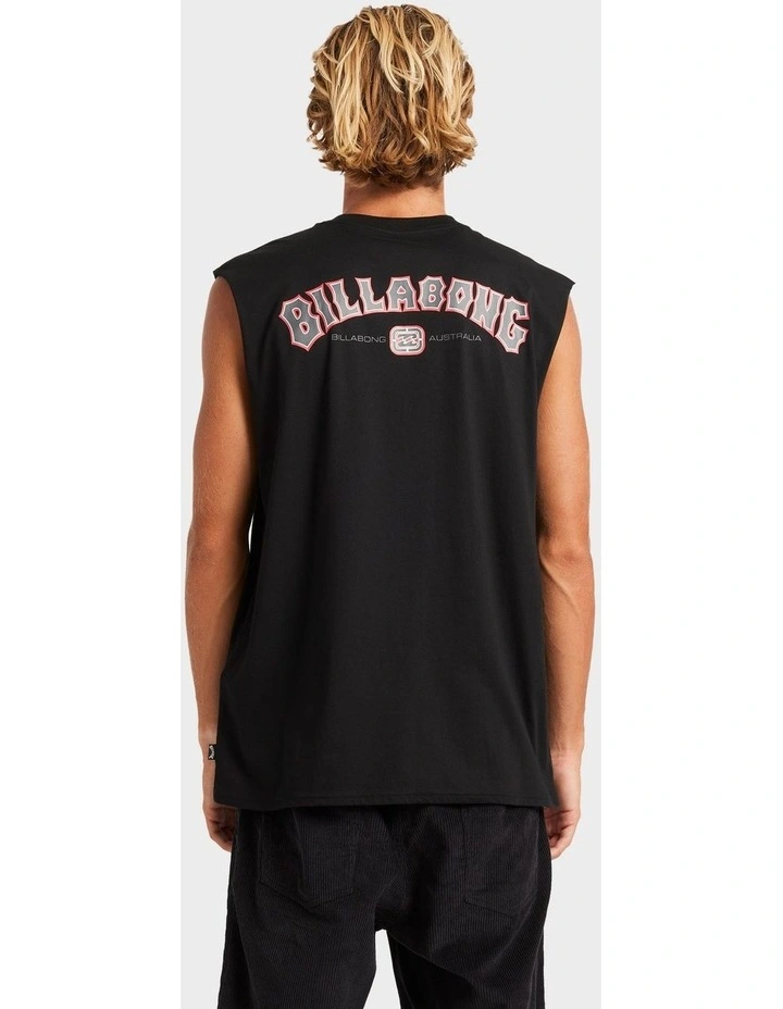 Chrome Arch Muscle Tank in Black image 2