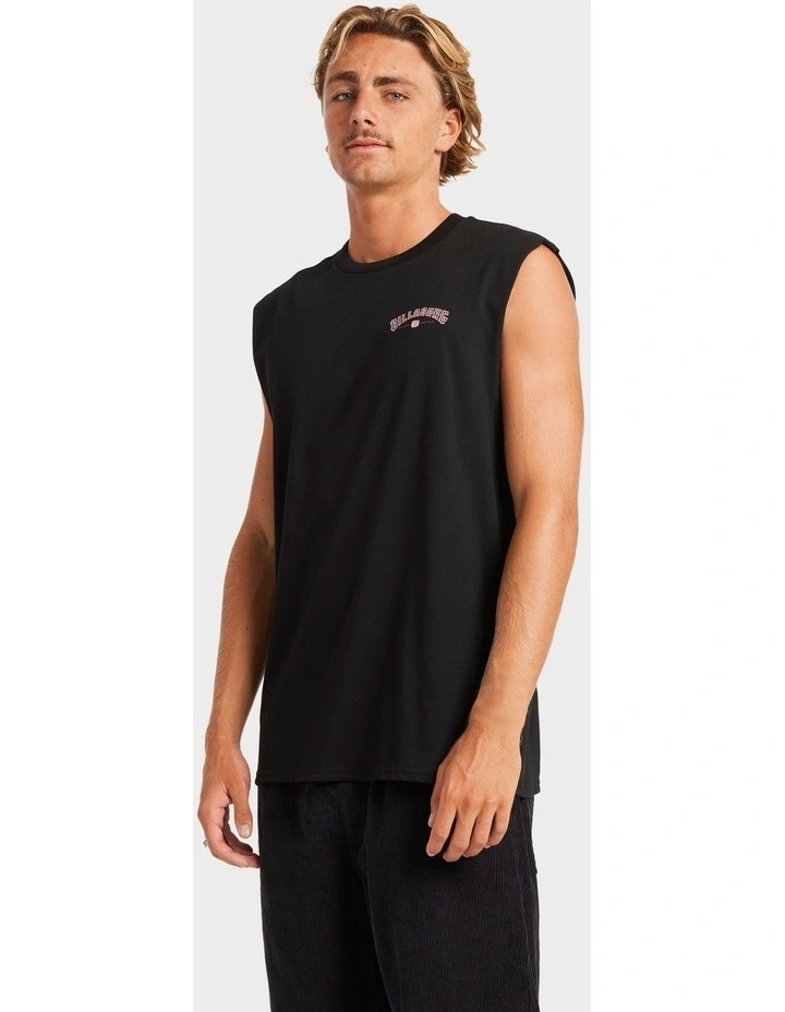 Chrome Arch Muscle Tank in Black image 3
