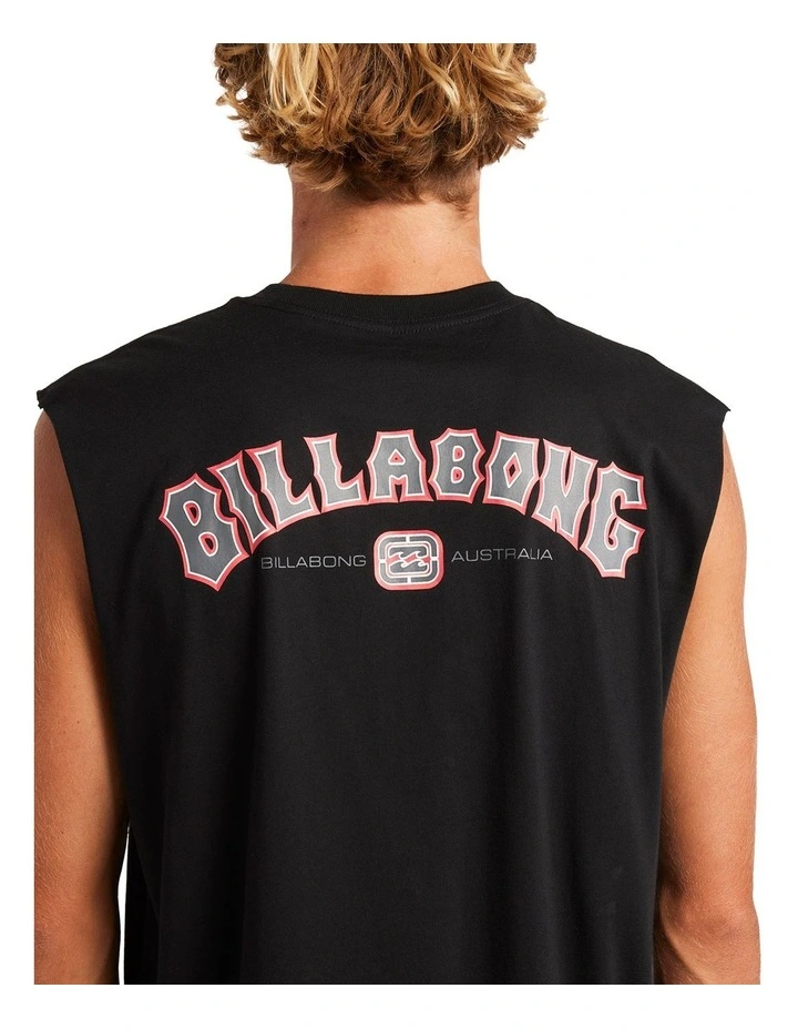 Chrome Arch Muscle Tank in Black image 4