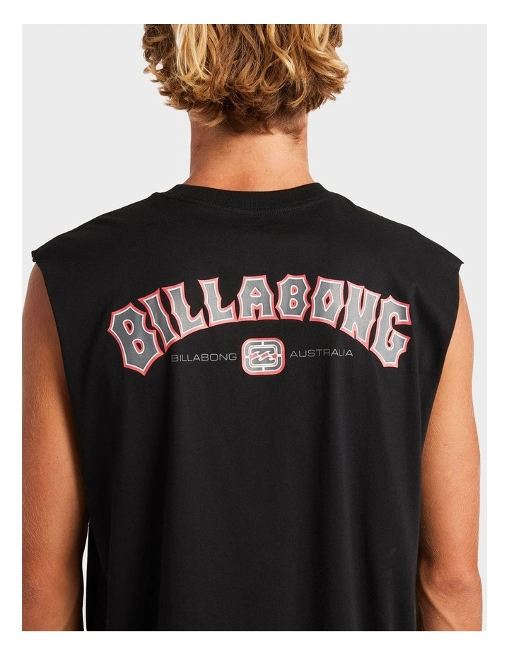 Chrome Arch Muscle Tank in Black image 4