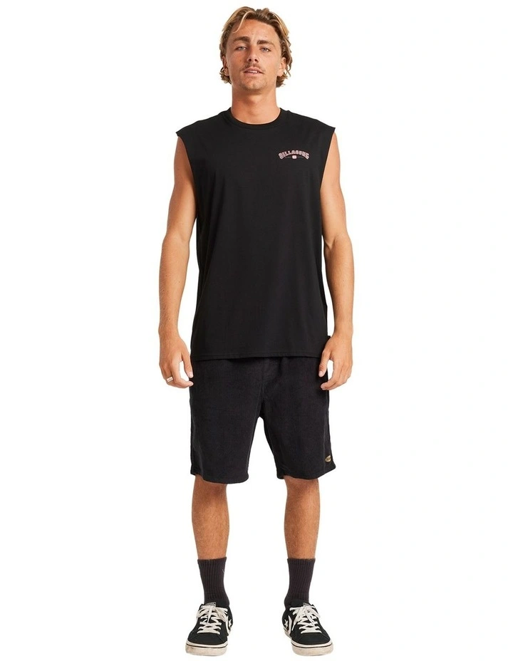 Chrome Arch Muscle Tank in Black image 5