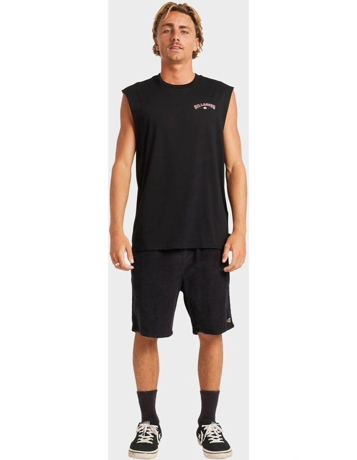 Chrome Arch Muscle Tank in Black image 5