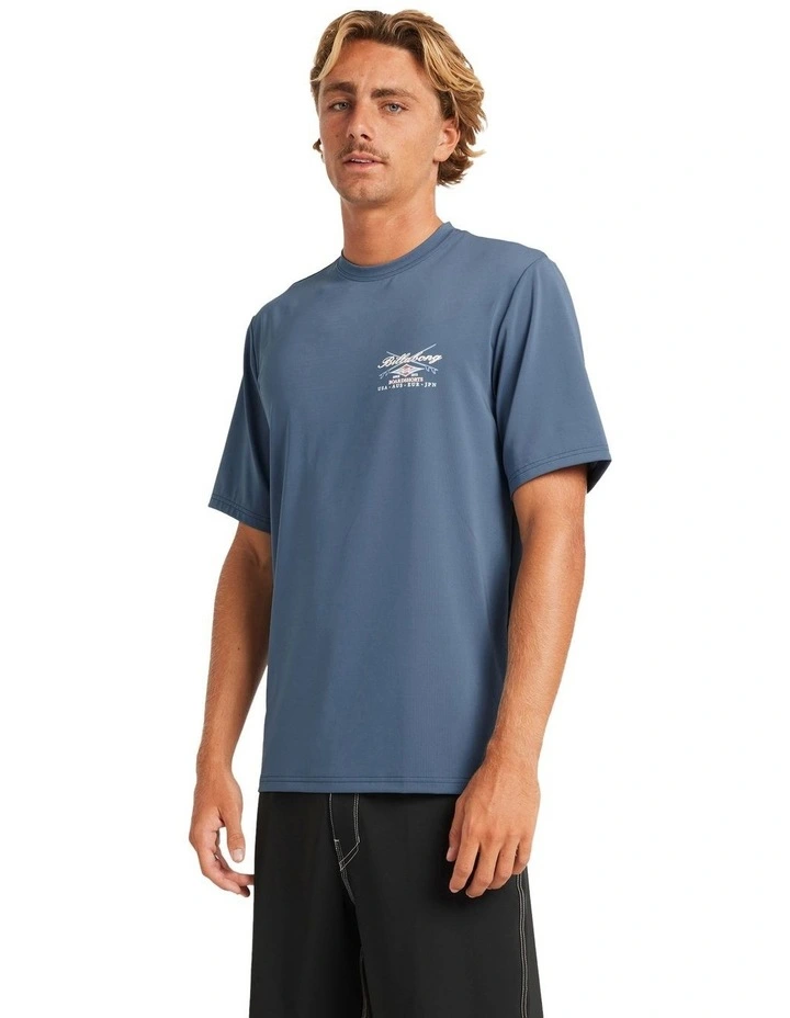 Crossboards Surf T-shirt in Blue image 3