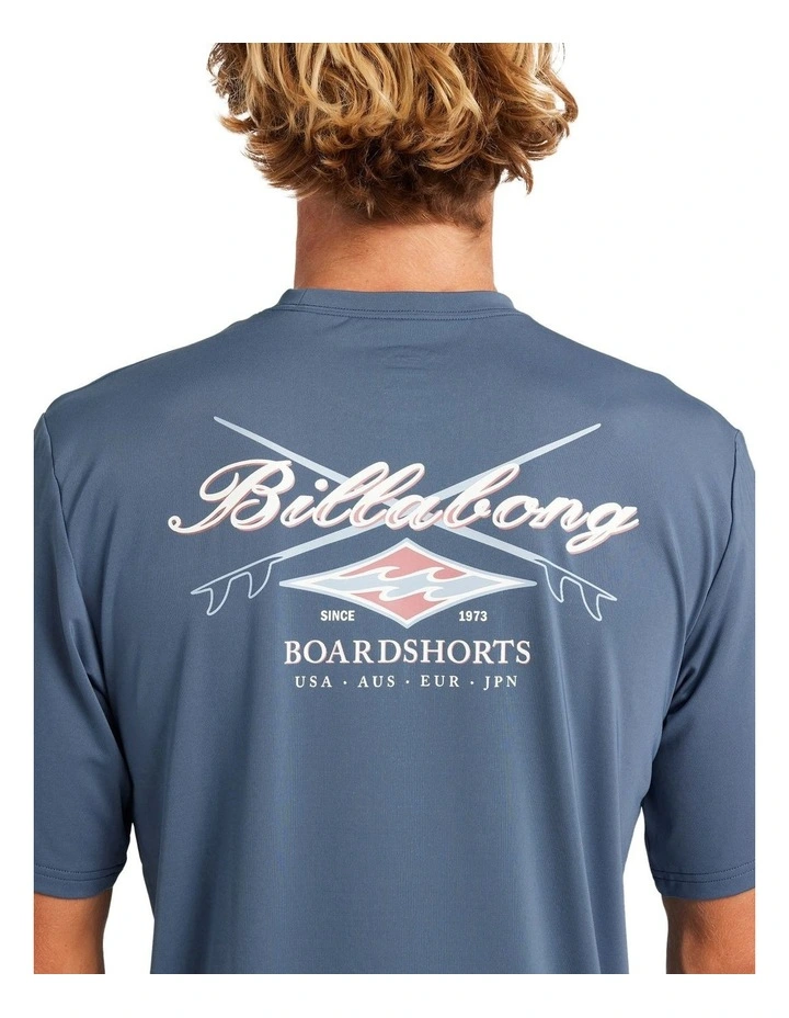 Crossboards Surf T-shirt in Blue image 4