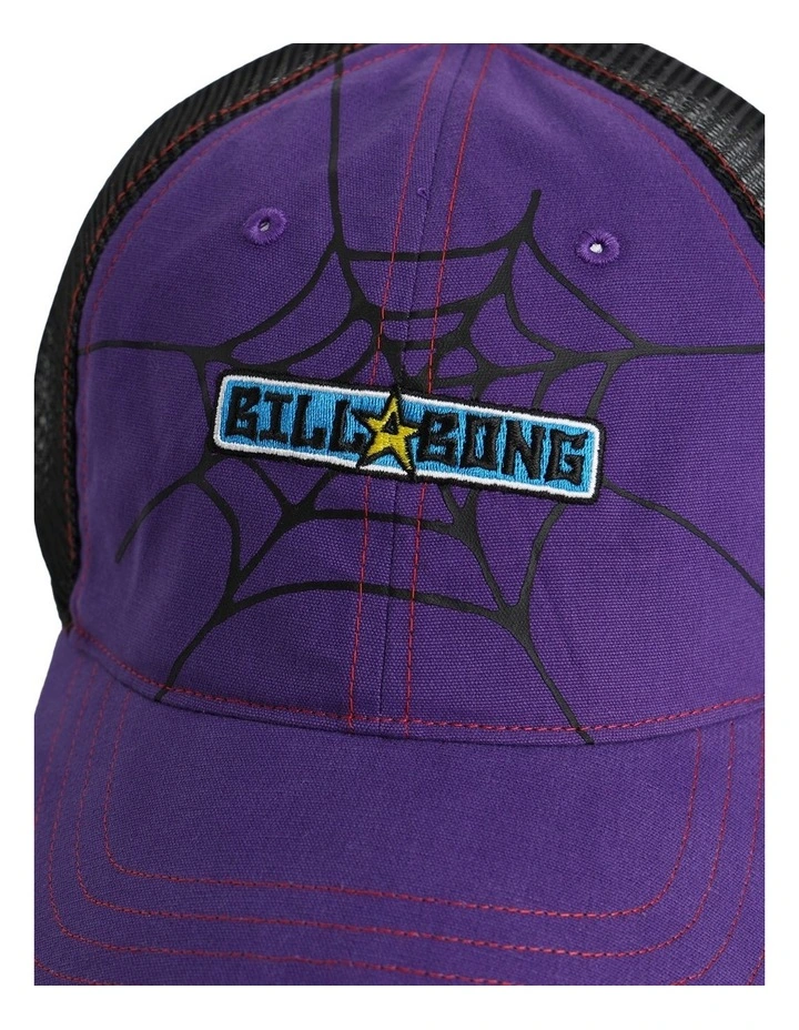 Web Trucker Cap in Multi image 4