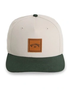 Stacked Snapback Cap in Green