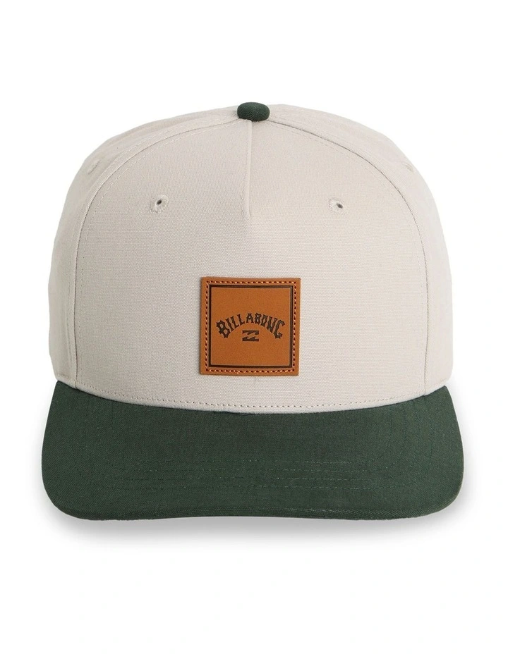 Stacked Snapback Cap in Green image 1