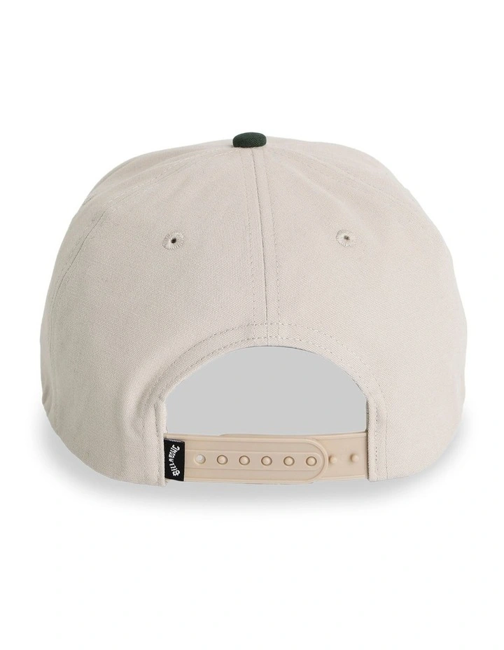 Stacked Snapback Cap in Green image 2