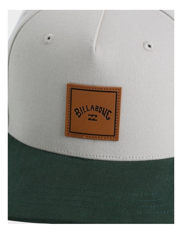 Stacked Snapback Cap In Green image 4