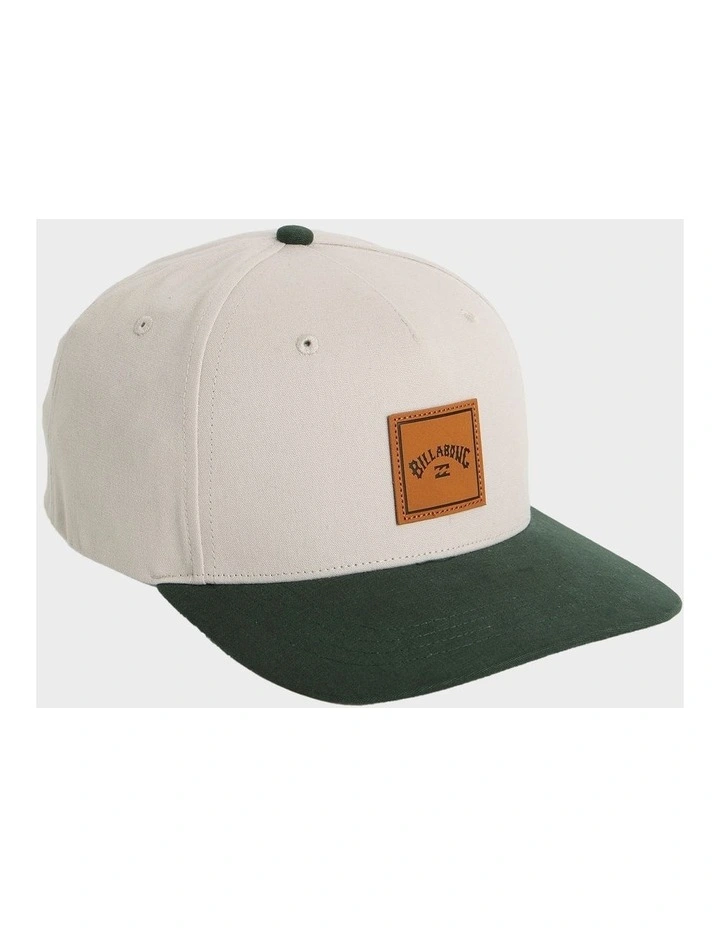 Stacked Snapback Cap In Green image 5