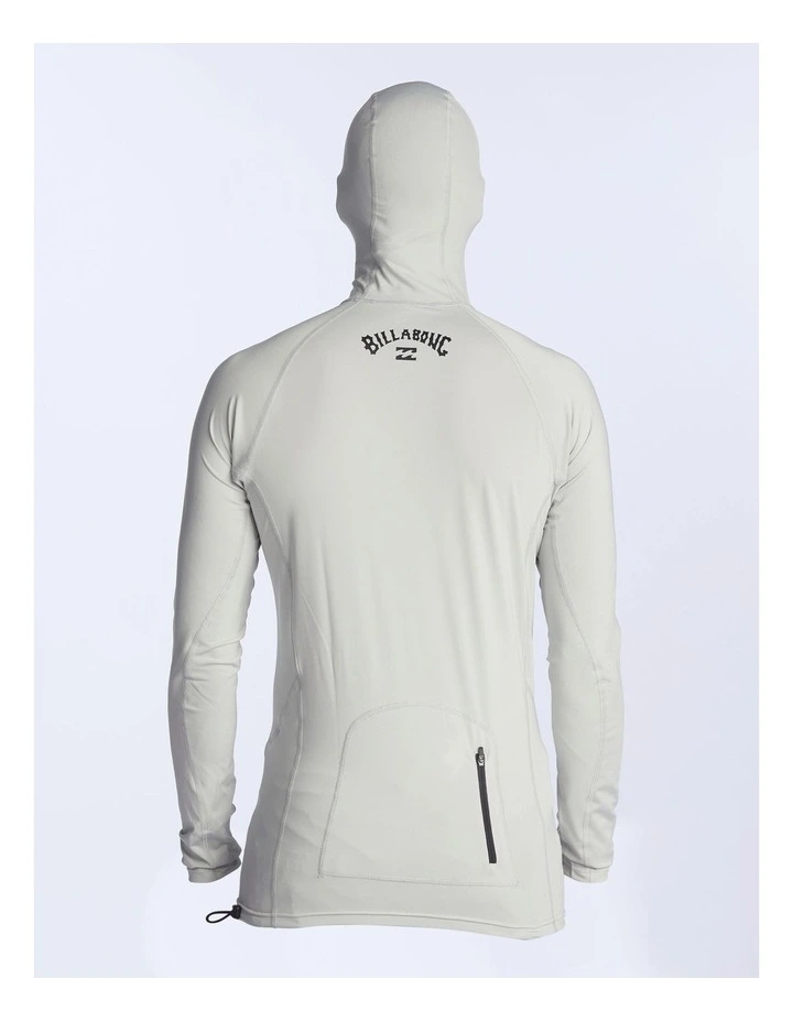 Strike Mission Hooded Long Sleeve Rash Vest In Grey image 2