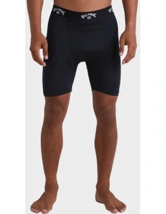 All Day Undershort Rash Vest In Black