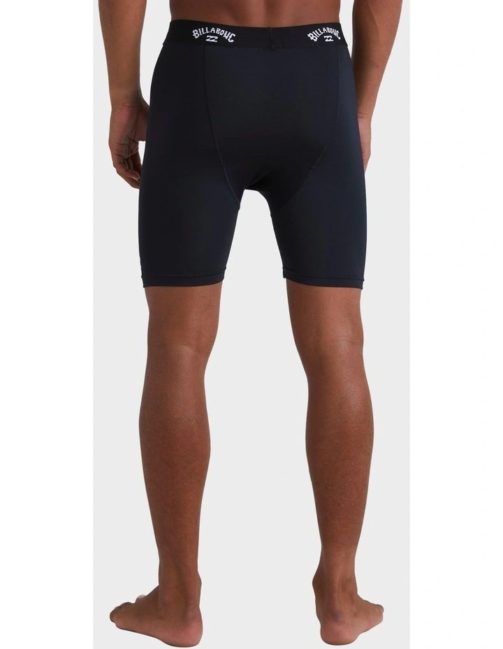 All Day Undershort Rash Vest In Black image 2