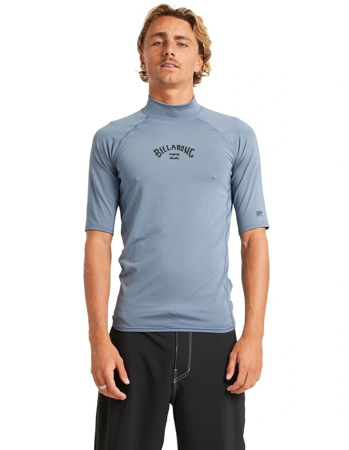 All Day Arch Short Sleeve Rash Vest In Assorted image 1