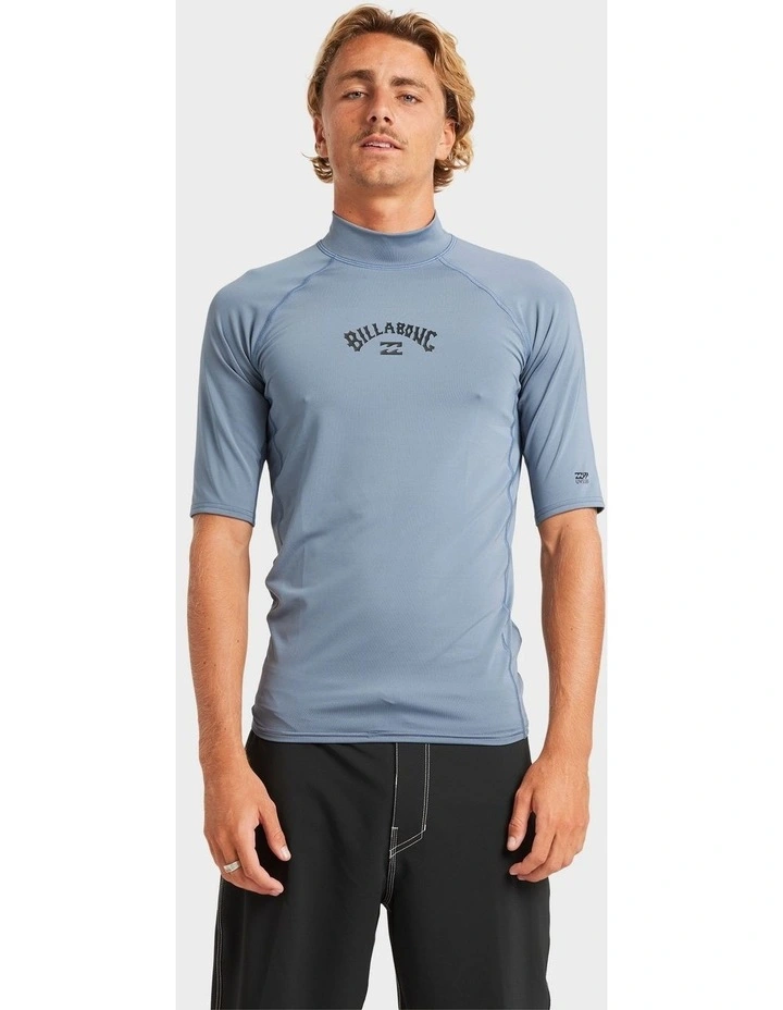 All Day Arch Short Sleeve Rash Vest In Assorted image 1