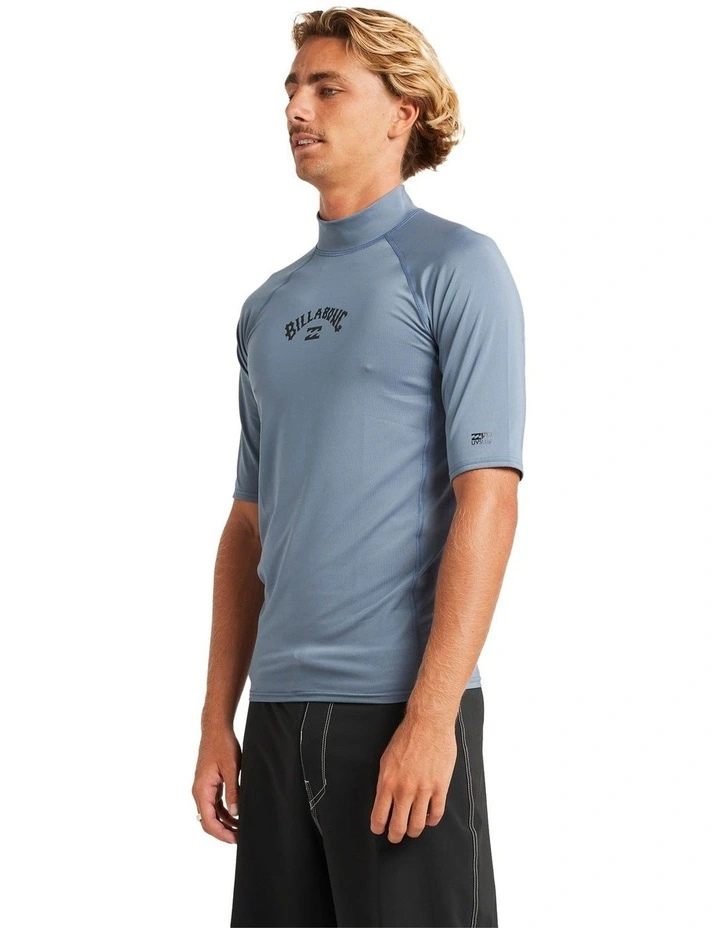 All Day Arch Short Sleeve Rash Vest In Assorted image 3