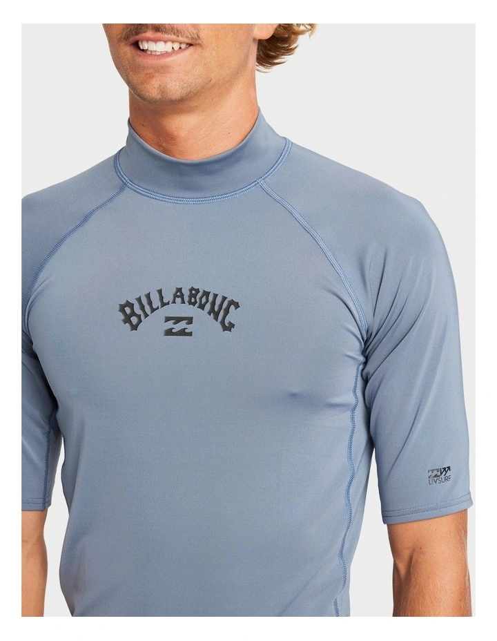 All Day Arch Short Sleeve Rash Vest In Assorted image 4