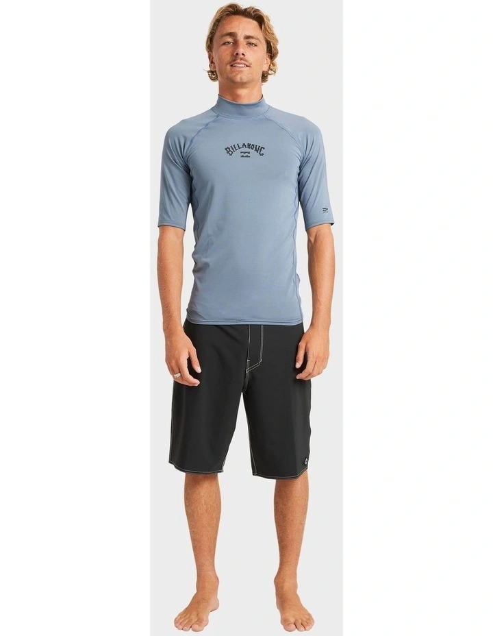 All Day Arch Short Sleeve Rash Vest In Assorted image 5