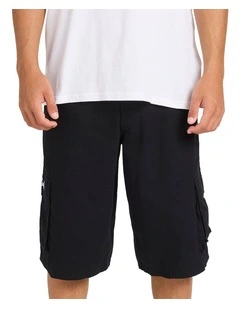 Script Cargo Shorts In Black