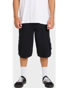 Script Cargo Shorts In Black
