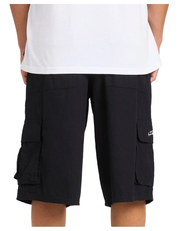 Script Cargo Shorts In Black image 2