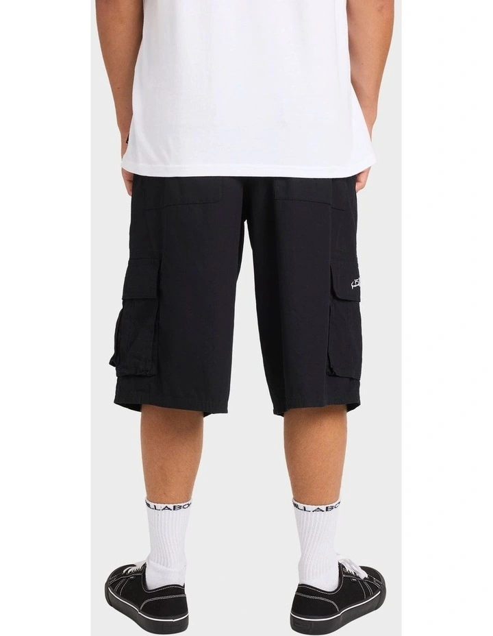 Script Cargo Shorts In Black image 2